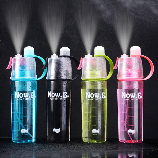 Outdoor Sports Spray Water Bottle | Portable Hydration and Cooling